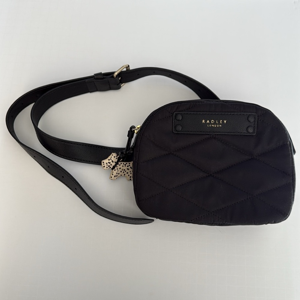 RADLEY LONDON Black Quilted Crossbody Bag with Classic Design NWOT - Picture 5 of 9